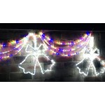 3 Pairs Jingle BELL LED  CHRISTMAS Animated Rope lights